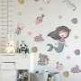 Kids Mermaid Ariel and Underwater Wall Decal Sticker