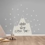 Kids Gray Mountains and White Snow Wall Decal Sticker