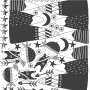 Kids Woodland for Boys Black Mountains Wall Decal Sticker