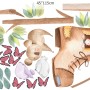 Kids Woodland Shoe home with Coala and Little Birds Wall Decal Sticker