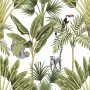Banana Leaf with Toucan Koala Animals Wallpaper Mural