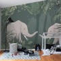 Cute Elephants on The Tropical Jungle Kids Wallpaper Mural