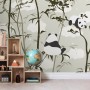 Cute Panda with Bamboo Tree Wallpaper Mural