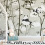Cute Panda with Bamboo Tree Wallpaper Mural