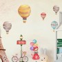 Eiffel Tower and Little Hot Air Balloon Wallpaper Mural