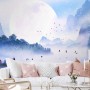 Kids Lakescape with Little Canoe Wallpaper Mural