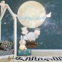 Kids Nightscape with Cow and Elephant Wallpaper Mural