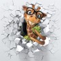 Cartoon Giraffe Wallpaper Mural