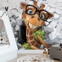 Cartoon Giraffe Wallpaper Mural