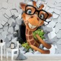 Cartoon Giraffe Wallpaper Mural