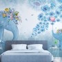 Cartoon Blue Elephant Wallpaper Mural