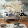 Kids Moon with Aircraft Wallpaper Mural