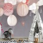 Kids Paper Lantern Hot Air Balloon Wallpaper Mural