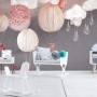 Kids Paper Lantern Hot Air Balloon Wallpaper Mural