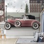 Cityscape with Doggies Wallpaper Mural