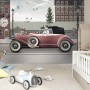Cityscape with Doggies Wallpaper Mural