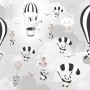 Hot Air Balloon with Cartoons Animals Kids Nursery Wallpaper Mural