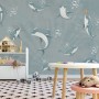 Playing Dolphin Nursery Wallpaper Mural
