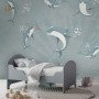 Playing Dolphin Nursery Wallpaper Mural
