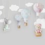 Teddy Bear Clouds and Balloons Wallpaper Mural