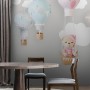 Teddy Bear Clouds and Balloons Wallpaper Mural