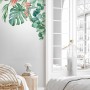 Tropical Leaf with Eucalyptus Wall Decal Sticker