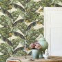 Vintage Banana Leaf Pattern Wallpaper Mural