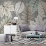 Scandinavian Style Unique Leaves Wallpaper Mural