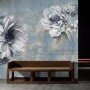 Light Floral with Music Notes Wallpaper Mural
