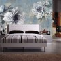 Light Floral with Music Notes Wallpaper Mural