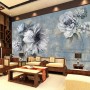Light Floral with Music Notes Wallpaper Mural