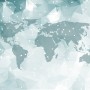 Abstract Map with Geometric Line Wallpaper Mural