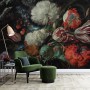 Dark Floral Dutch Bouquet with Tulips Wallpaper Mural