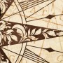 Vintage Map with Compass Wallpaper Mural