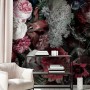 Red Floral Bouqet Wallpaper Mural