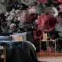 Red Floral Bouqet Wallpaper Mural