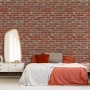 Vintage Red Orange Brick Stone Wallpaper Mural
