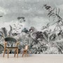 Vintage Historic Paradise Bird Art Wallpaper Mural