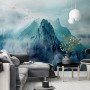 Misty Mountain Landscape and Sunrise Wallpaper Mural