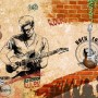 Rock Music Guitar Boy Wallpaper Mural