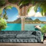 3D Look Sea Landscape with Lux Arabian Arches Wallpaper Mural