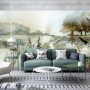 Watercolor Style Botanical Landscape Wallpaper Mural