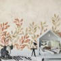 Vintage Autumn Leaves Wallpaper Mural