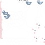 Kids Calf Elephant with White Raindrops and Little Butterfly Wall Decal Sticker