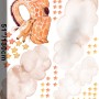 Nursery Watercolor Sleeping Giraffe and Clouds with Little Stars Wall Decal Sticker