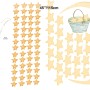 Nursery Cute Rabbit on the Crescent Moon and Yellow Stars Wall Decal Sticker