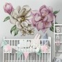 Large Garden Flowers Wall Sticker Decal