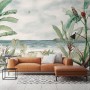 Tropical Beach View Wallpaper Mural