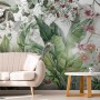 Nostalgic Forest with Colorful Flowers Wallpaper Mural
