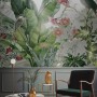 Nostalgic Forest with Colorful Flowers Wallpaper Mural